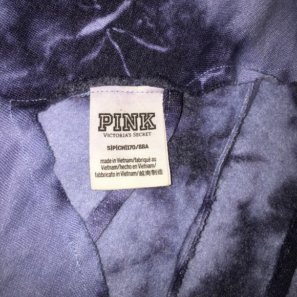 PINK Tie Dye Cropped Crossback Crewneck - Picture 5 of 5